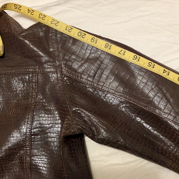 Vintage Jane Doe Collection Embossed Leather Jacket, Sz S - Picture 15 of 15